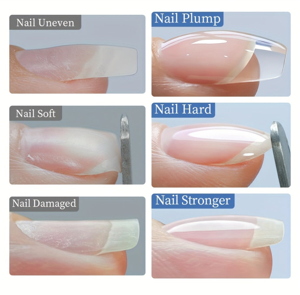 Clear Nail Extension Builder Gel Kit, Three 100g Containers for UV LED Manicure Length and Structure — image 12