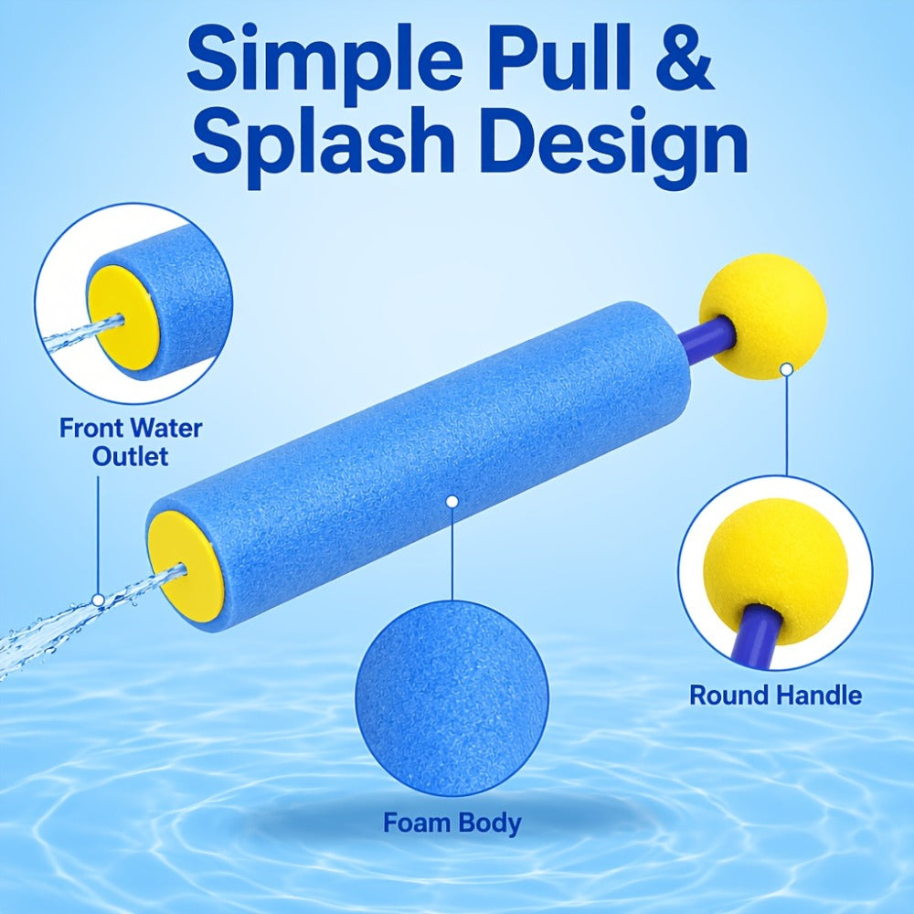 Squirt Water Gun Bulk Pack 6/12/18 Pack for Kids - Colorful Foam Shaft Water Soaker Blaster — image 8