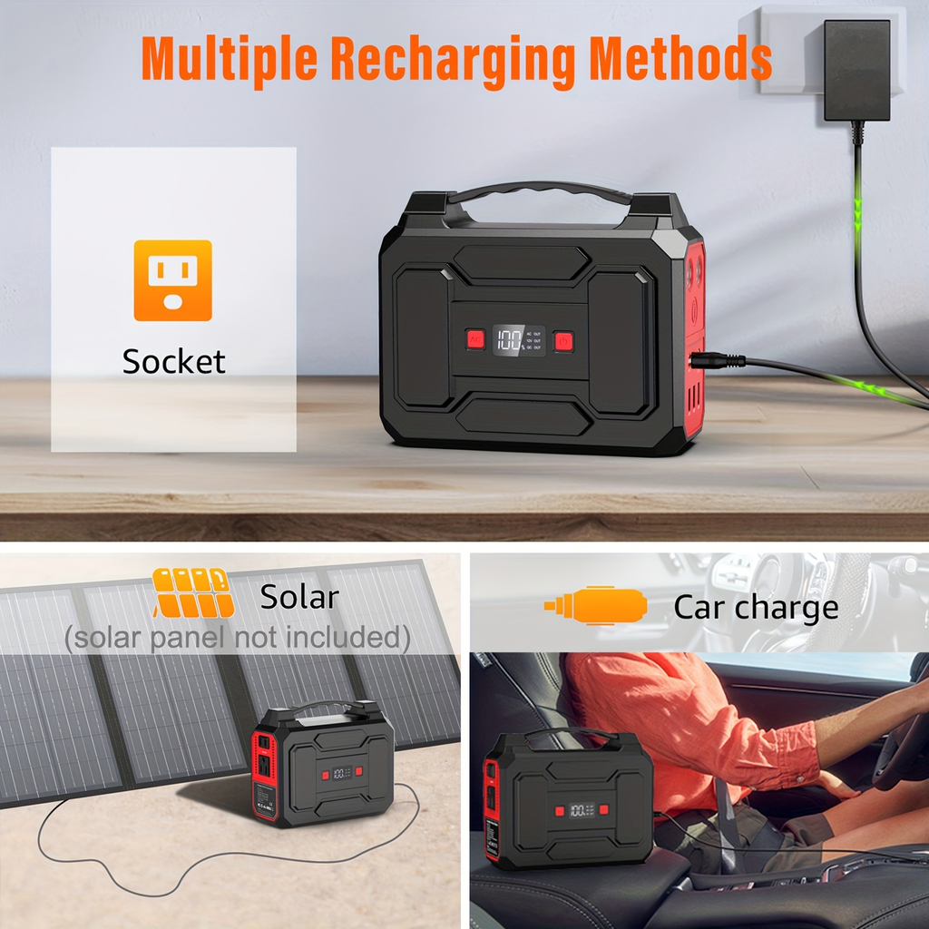 Portable Power Station with 146Wh or 300W Source Configurations, AC, DC, USB and LED Light — image 15