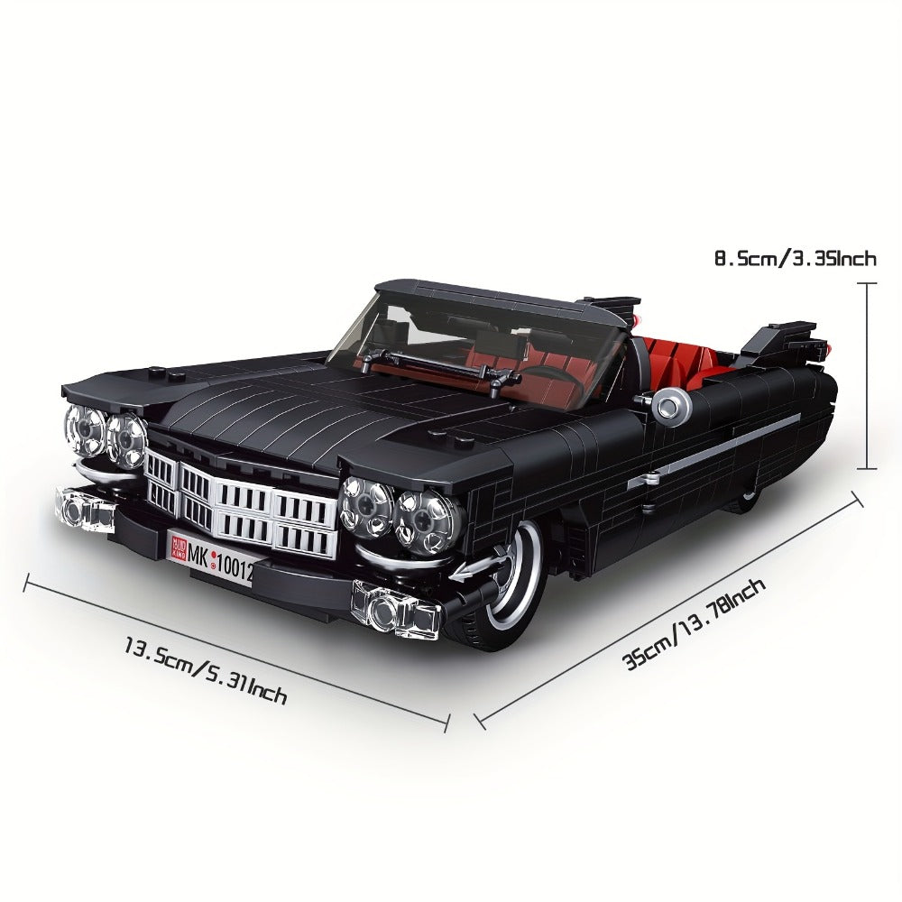 Mould King 10012 Black Sports Car Building Blocks Set 1245 Pcs, MOC Supercar Model Kit for Adults & Teens 14+ — image 5