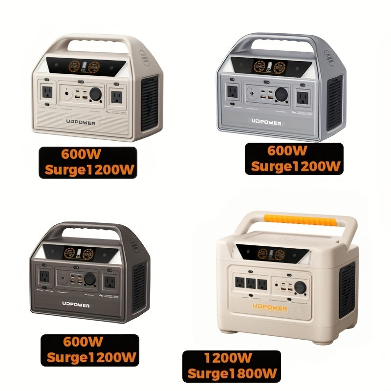 Portable Power Station 595Wh 600W with LiFePO4 Cell Pack, Nine Outputs, USB-C PD and 1200W Surge — image 1