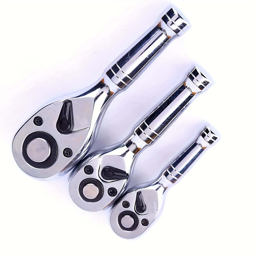 Short-Handle 72-Tooth Ratchet Wrenches in 1/4-, 3/8- or 1/2-Inch Drive with Three Pictured Lengths — image 3
