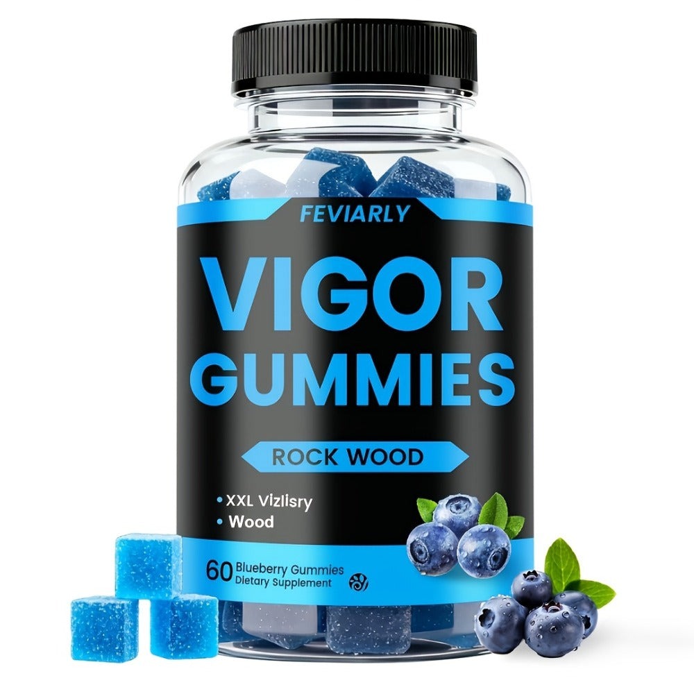 Dietary Supplement Gummies with Shilajit, Maca and Longjack in Blueberry Flavor, 60 Count for Daily Supplement Routines — ima
