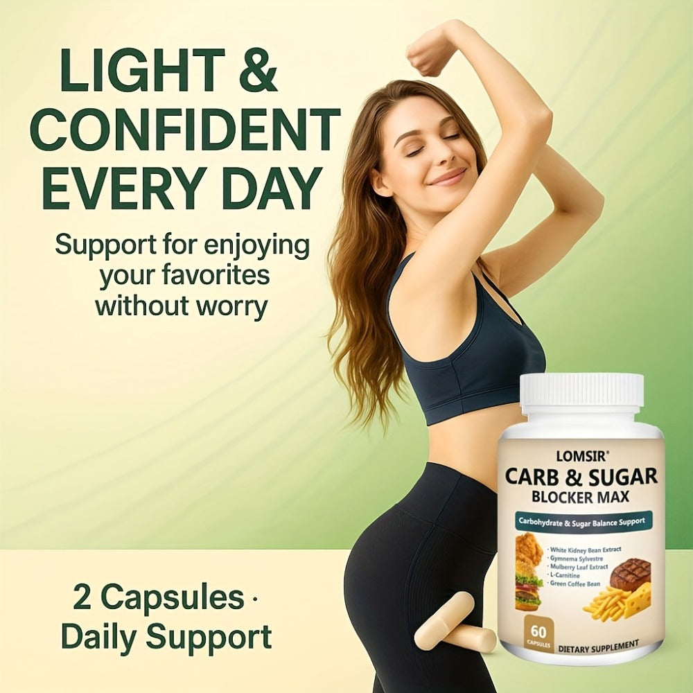 Dietary Supplement White Kidney Bean, Gymnema, Mulberry Leaf and L-Carnitine Capsules, 60 Count — image 3