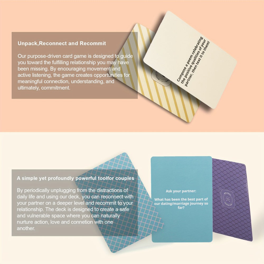 Couple Rekindle Conversation Card Game with 165 Cards, 10 Prompt Categories, Pink Box and Two-Person Play Format — image 5