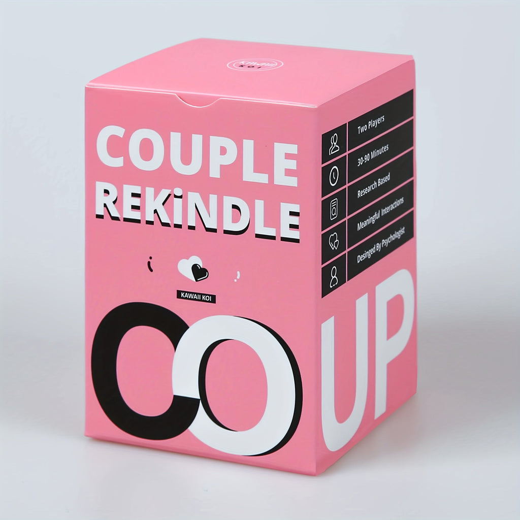Couple Rekindle Conversation Card Game with 165 Cards, 10 Prompt Categories, Pink Box and Two-Person Play Format — image 9