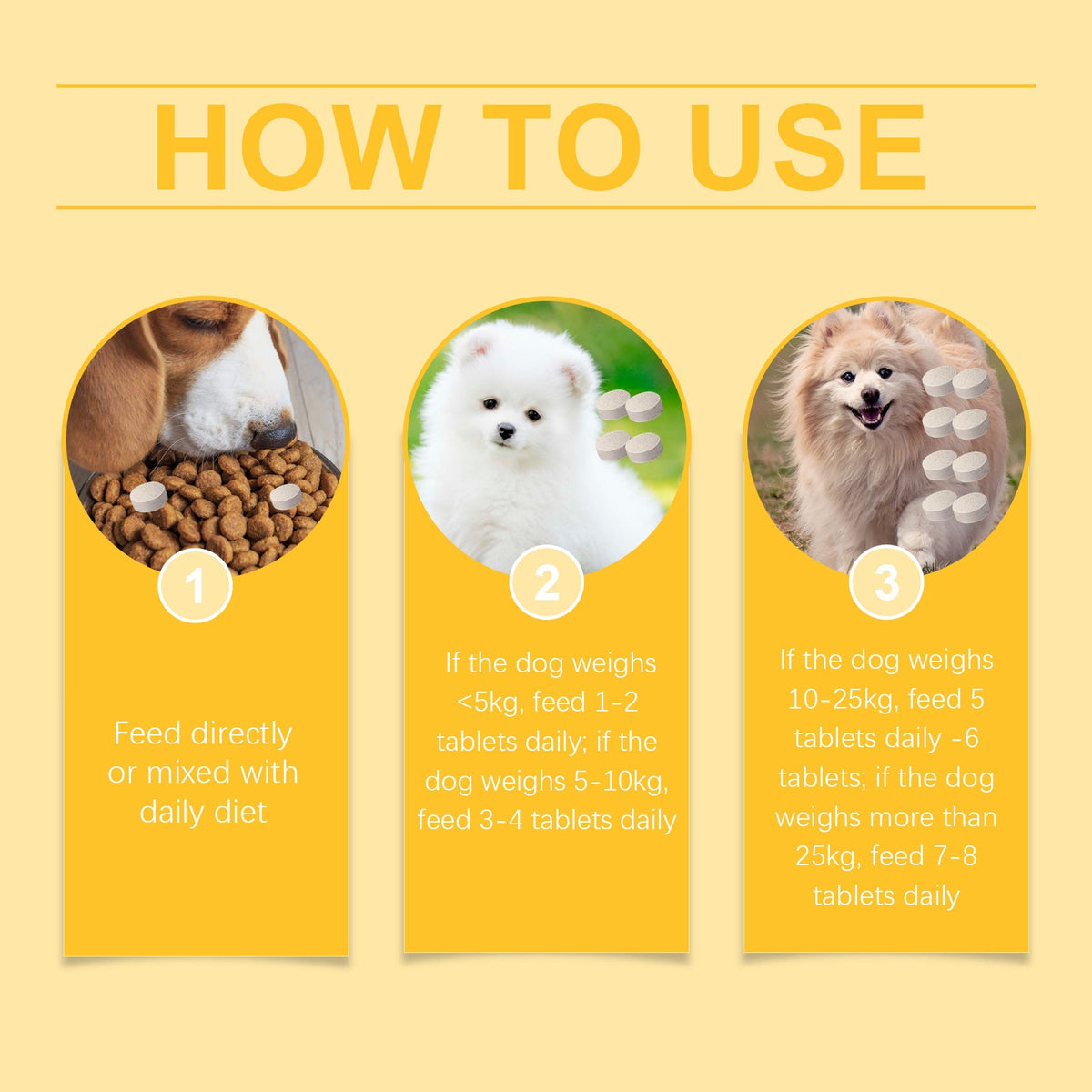 Dog Multi-Dimensional Fish Oil Tablet Pet Dog Hair Care Moisturize Skin Care Pet Health