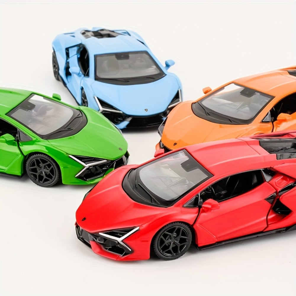 Lamborghini Diecast Car Model 1:36 Scale Alloy Pullback with Openable Doors, Aerodynamic Supercar Replica — image 2