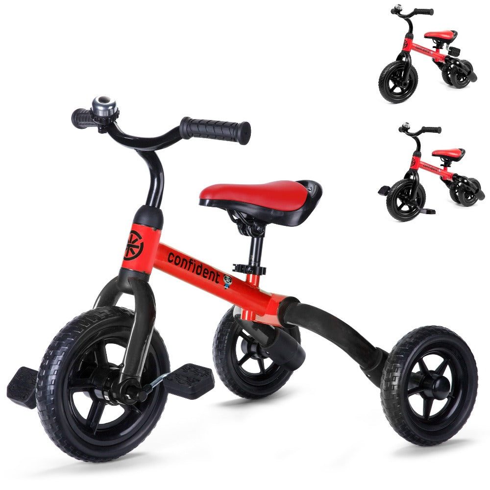 3-in-1 Foldable Toddler Tricycle Balance Bike with Detachable Pedals with the Listed Color, Size or Set Options for Everyday 