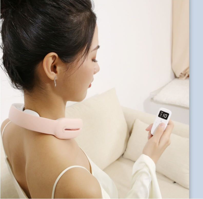Remote Control Neck Massager - Pulse Therapy Pain Relief Device