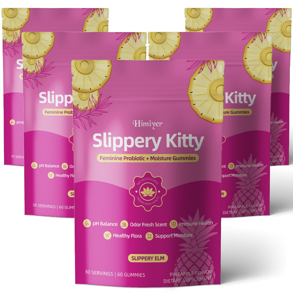 Women's Probiotic Gummies with Slippery Elm for pH Balance & Freshness, Pineapple Flavour, 60 Gummies — image 7