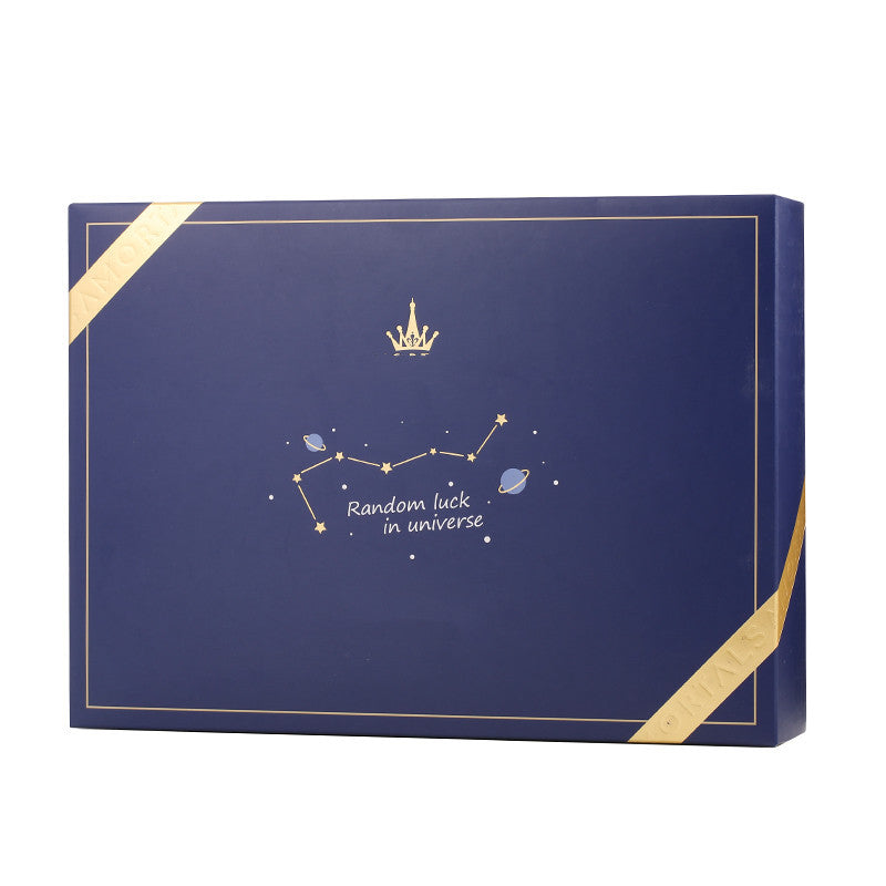Star Embroidered Towel & Hair Drying Cap Gift Set