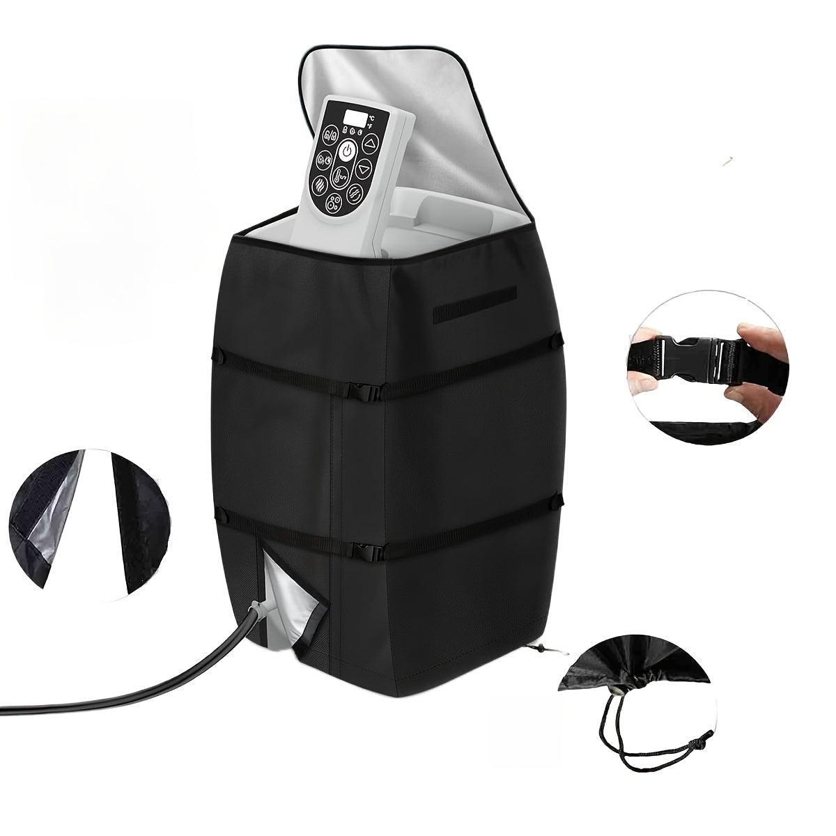 Hot Tub Pump Cover Insulated for Garden, Patio and Yard Use, with the Listed Configuration — image 3