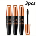 Black Mascara Three-Piece Set with Tapered Tubes, Copper-Color Caps and Black Bristle Applicator Wands — image 9