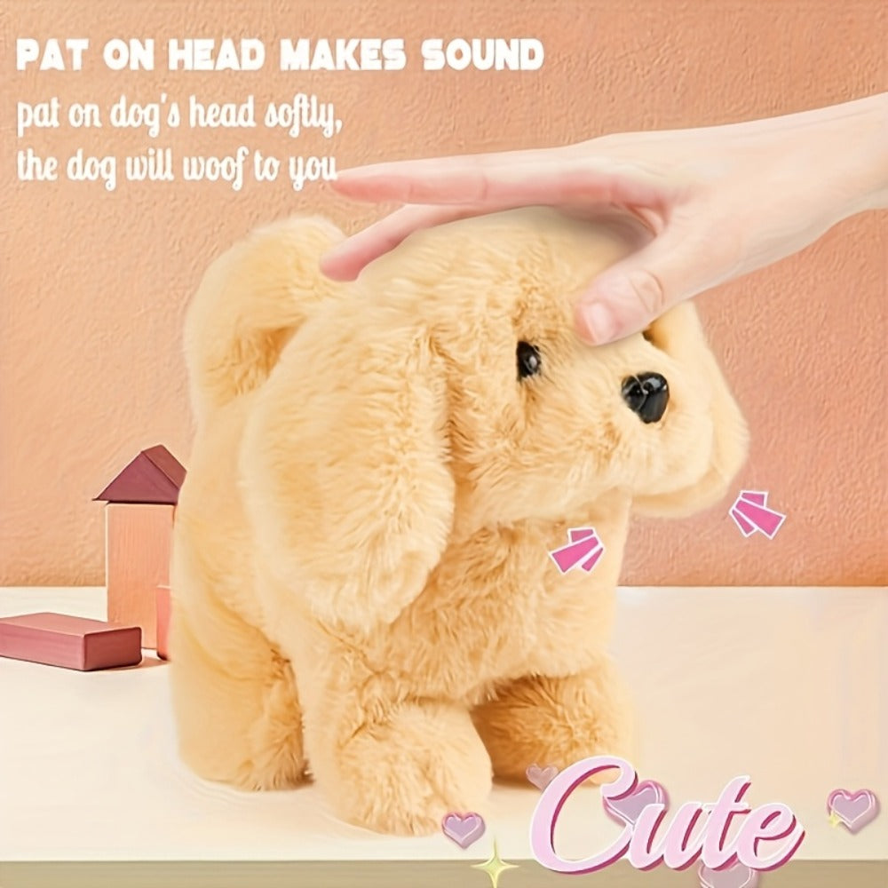 Plush Electric Puppy Toy That Walks & Barks, Interactive Electronic Pet with Plush & Gift Box, Parent-Child Companion — image