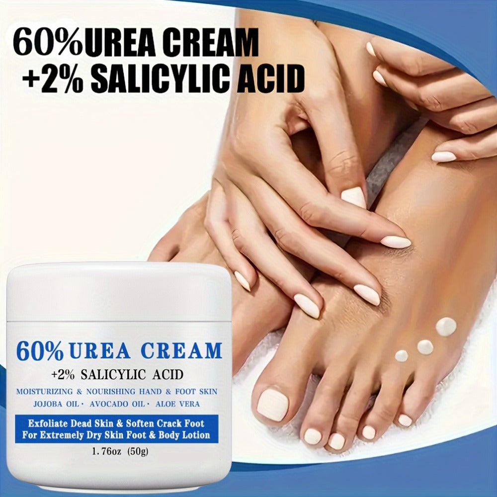 50g Jar of 60% Urea and 2% Salicylic Acid Foot Cream with Jojoba, Avocado and Aloe Labeling — image 4
