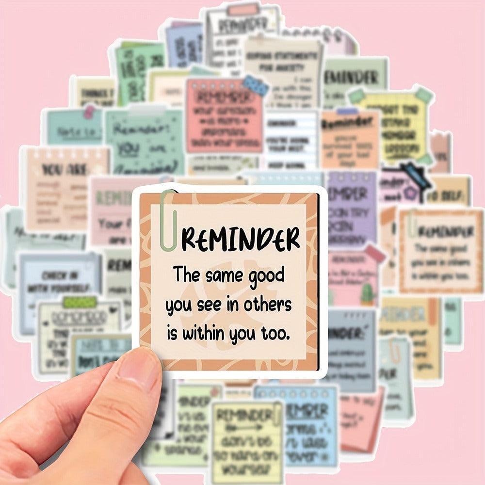 Motivational Stickers for Laptop 150pcs – Reusable Inspirational Vinyl Decals, Self-Affirmation Encouragement Stickers for Wa