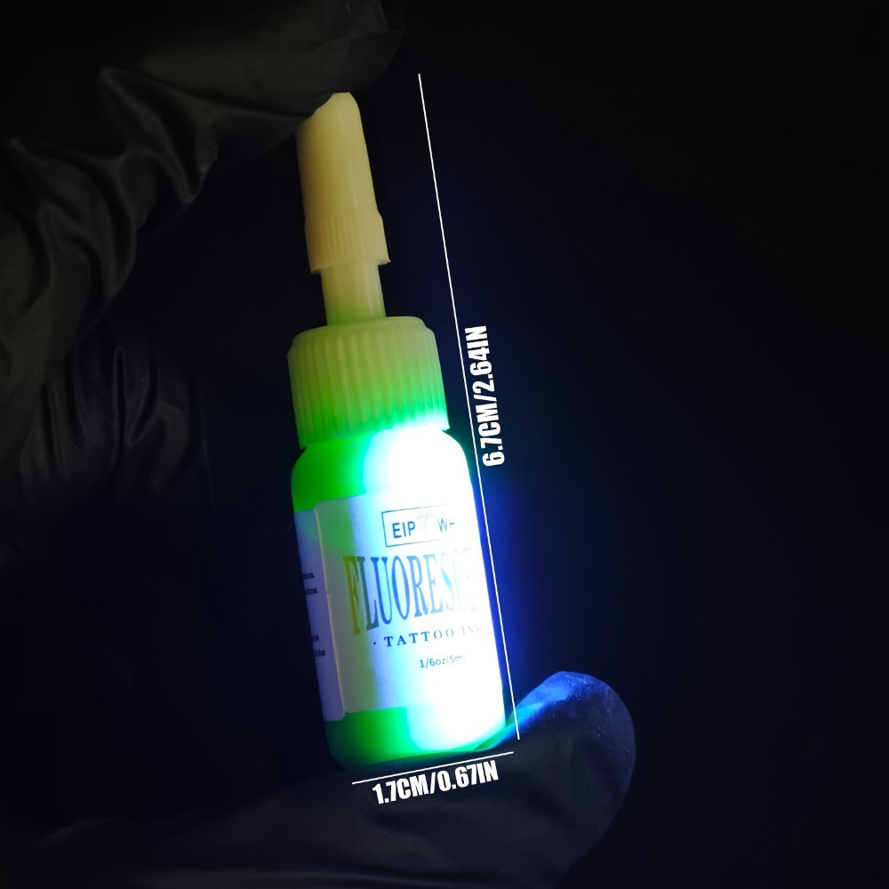 Tattoo Ink EIPTWH UV Blacklight Set with 10 Fluorescent Color Bottles and One Configuration — image 4