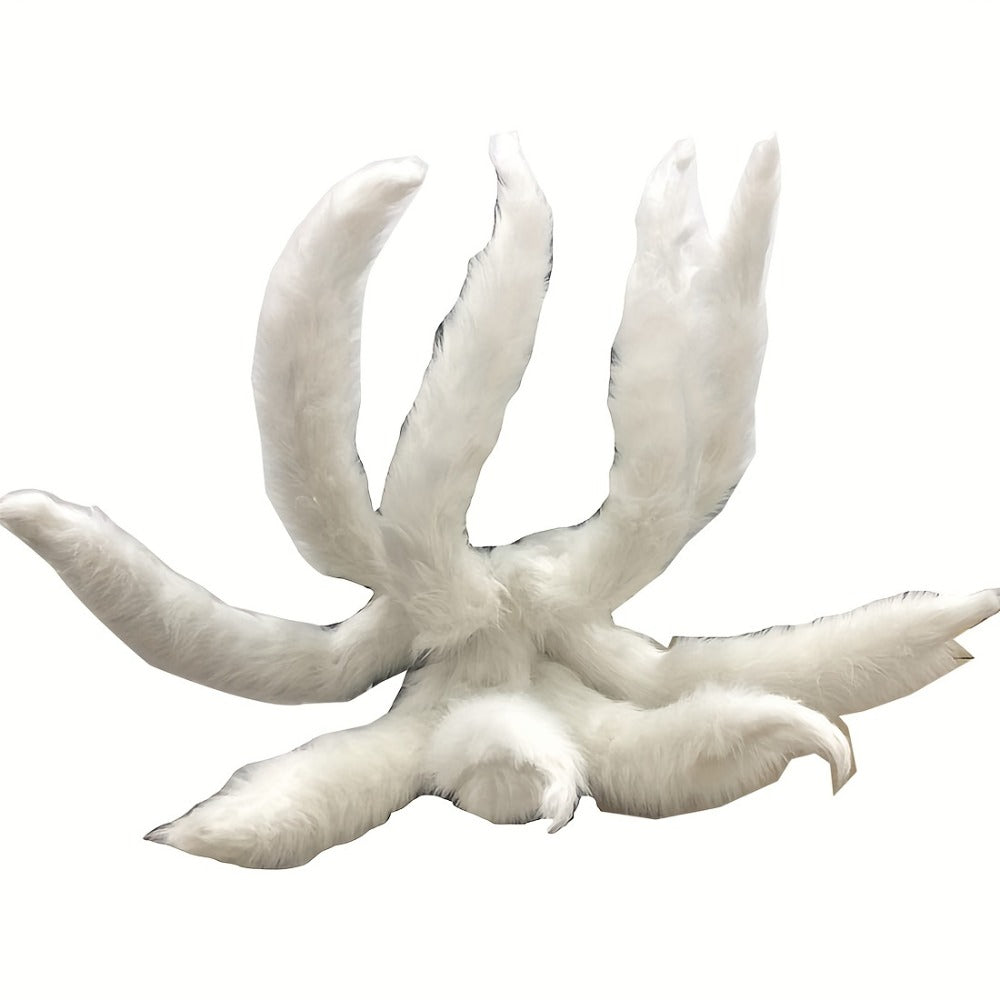 Costume Accessories Nine-Tailed Fox Prop, 31.5-Inch Knit Cover with Alloy Frame for Naruto and Ahri Styling — image 5