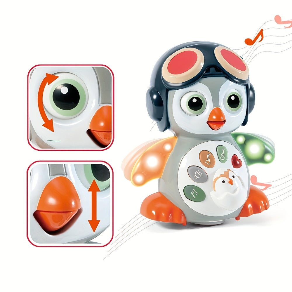 Interactive Dancing Penguin Baby Toy with Music, Lights & Crawling Motion – Infant Tummy Time Learning Toy — image 5