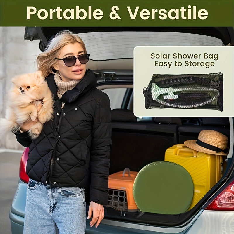 Camping Shower Tent Kit Pop Up Tent Solar Shower Bag 20L for Camping, Travel and Outdoor Use — image 5
