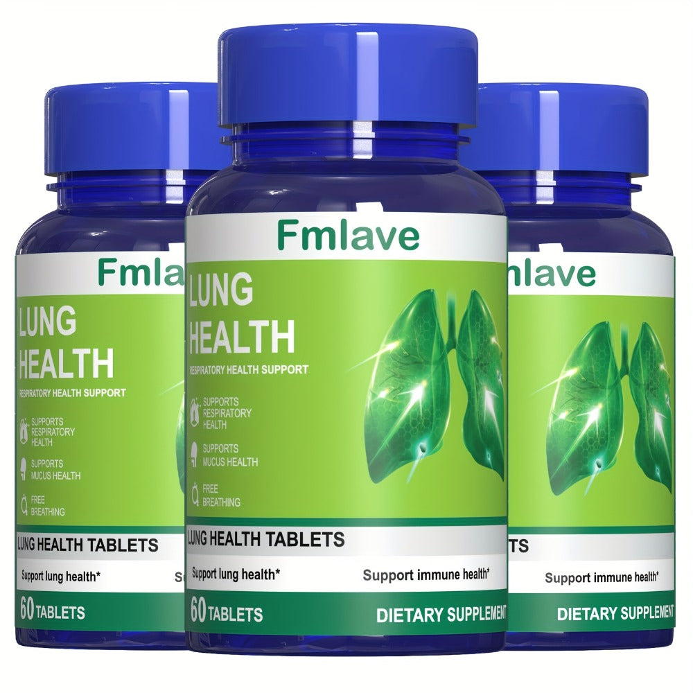 Herbal Lung Cleanse Supplement 60 Tablets, Respiratory Health Support, Breathing Comfort, Mucus Clearance & Immune Boost — im