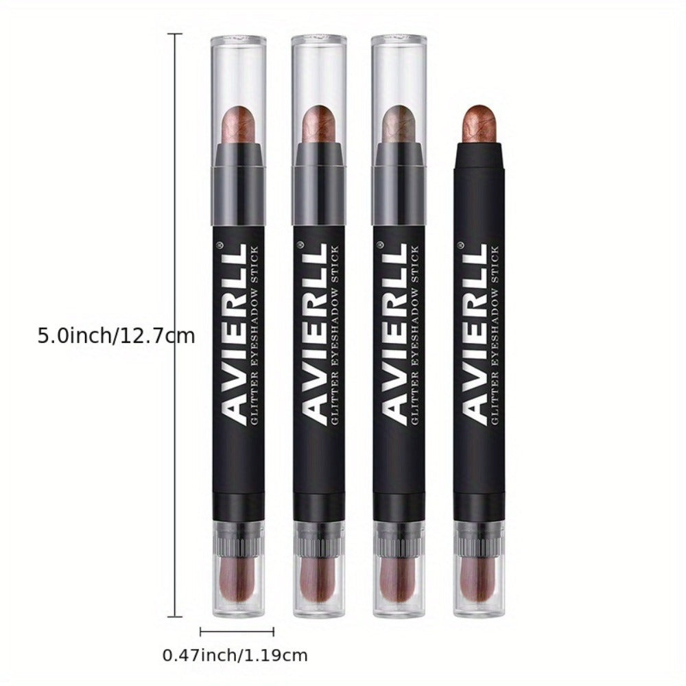 Waterproof Eyeshadow Stick Set 8 Piece, Shimmer, Pearlescent & Matte Eye Shadow Pencils, Creamy Blendable Formula — image 5
