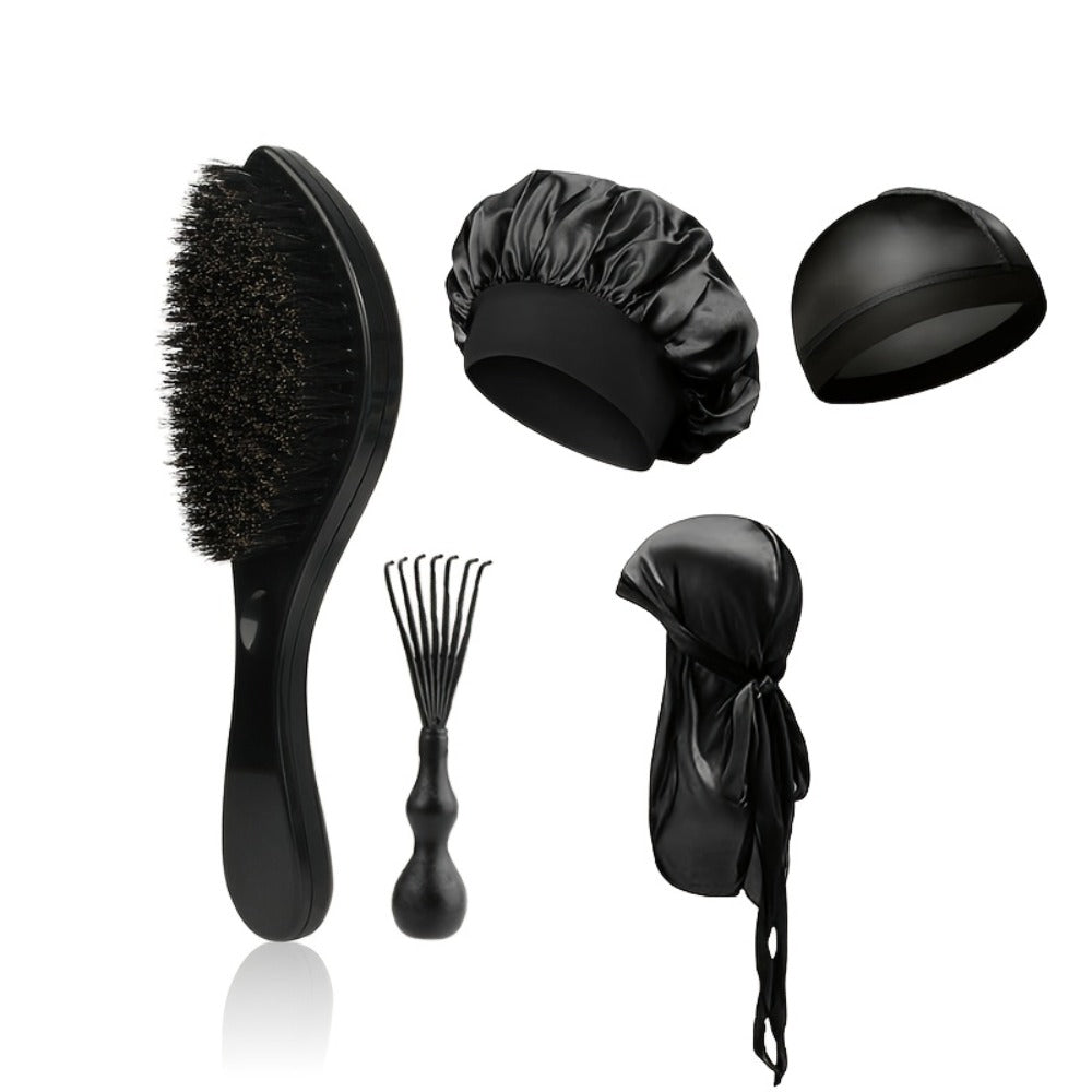 360 Wave Brush for Men with Heavy-Duty Nylon Bristles & Non-Slip ABS Handle – Professional Wave Training, Curl Defining & Upd