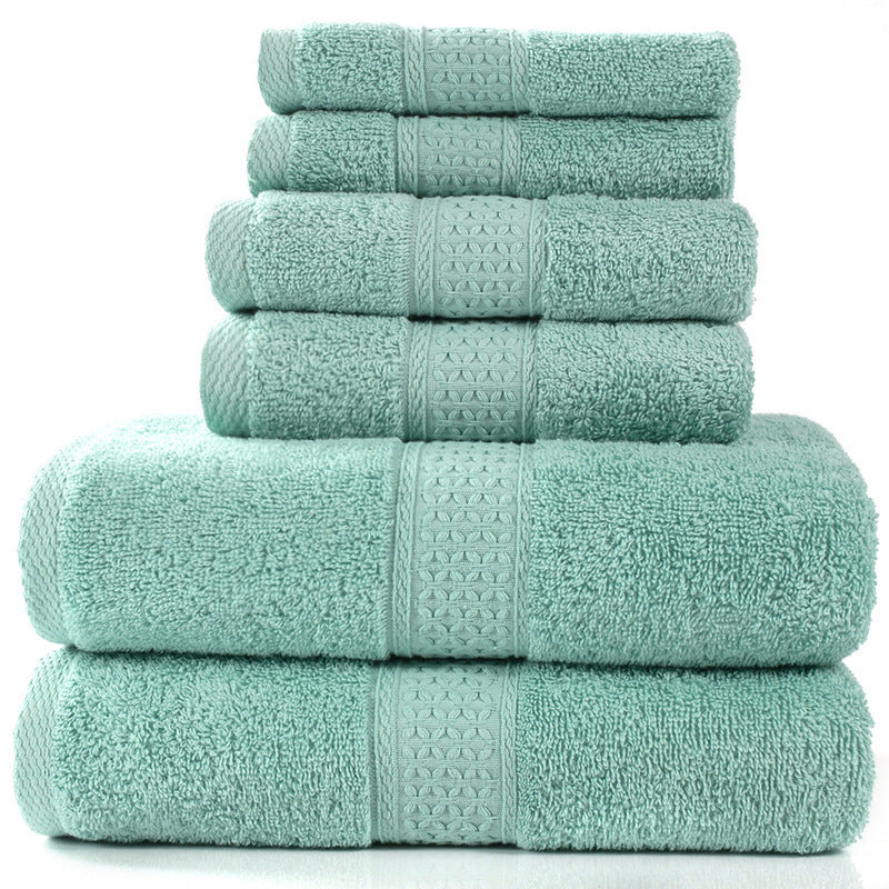 Premium Cotton Towel Set - 3 or 6 Piece Absorbent Bath Towels
