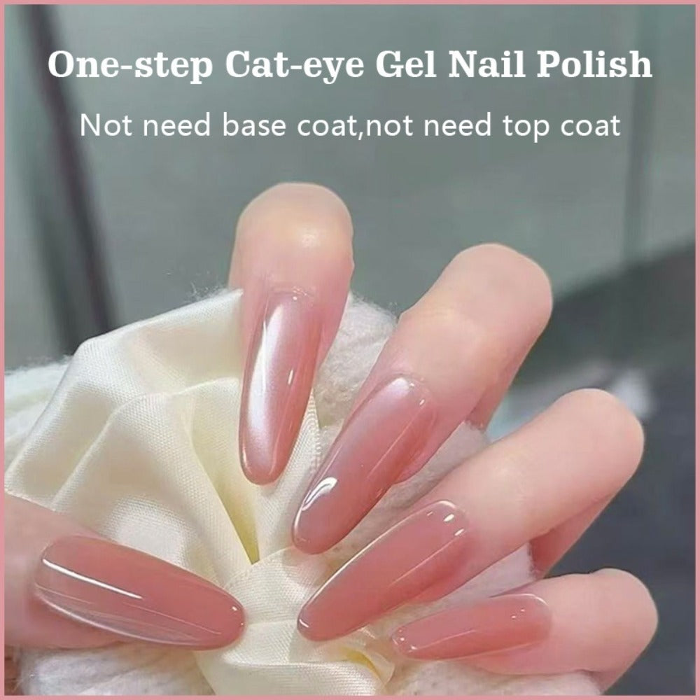 Magnetic Cat Eye Gel Nail Polish Pen 3-in-1 All-in-One Base Coat Color Top Coat – Ultra-Bright High-Saturation Polygel — imag