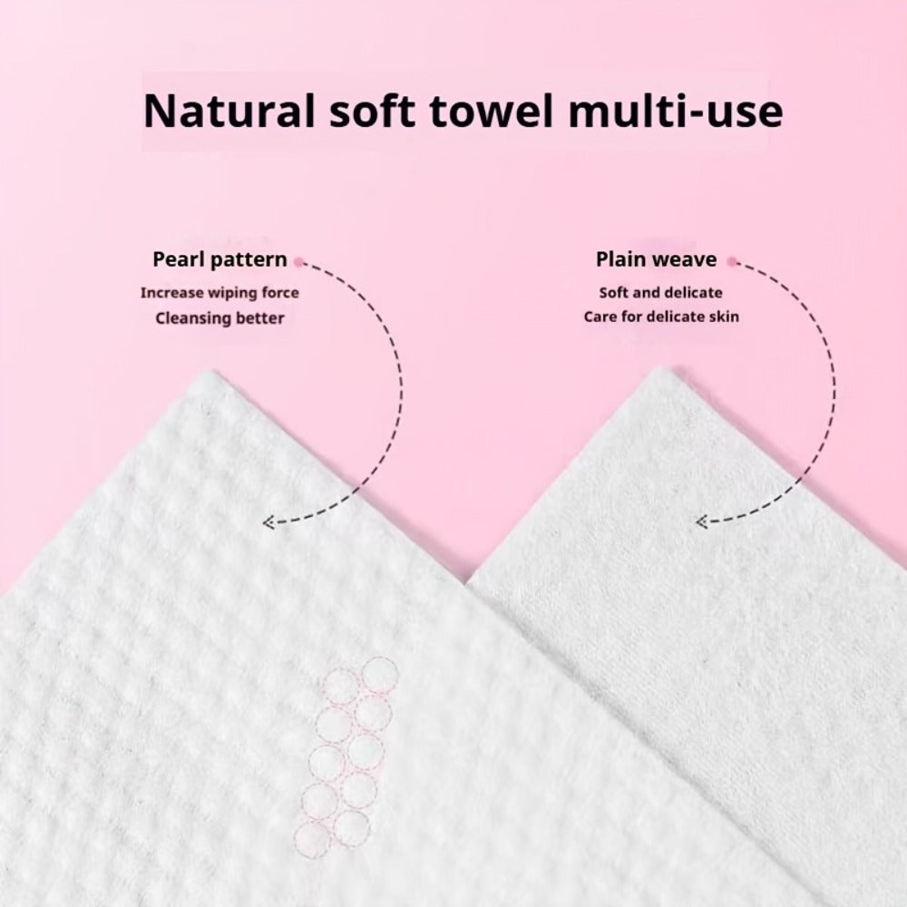 Disposable Face Towels 180 Pcs Soft Thickened Cotton Compressed Cleansing Towel for Women Men, for an Everyday Personal Care 