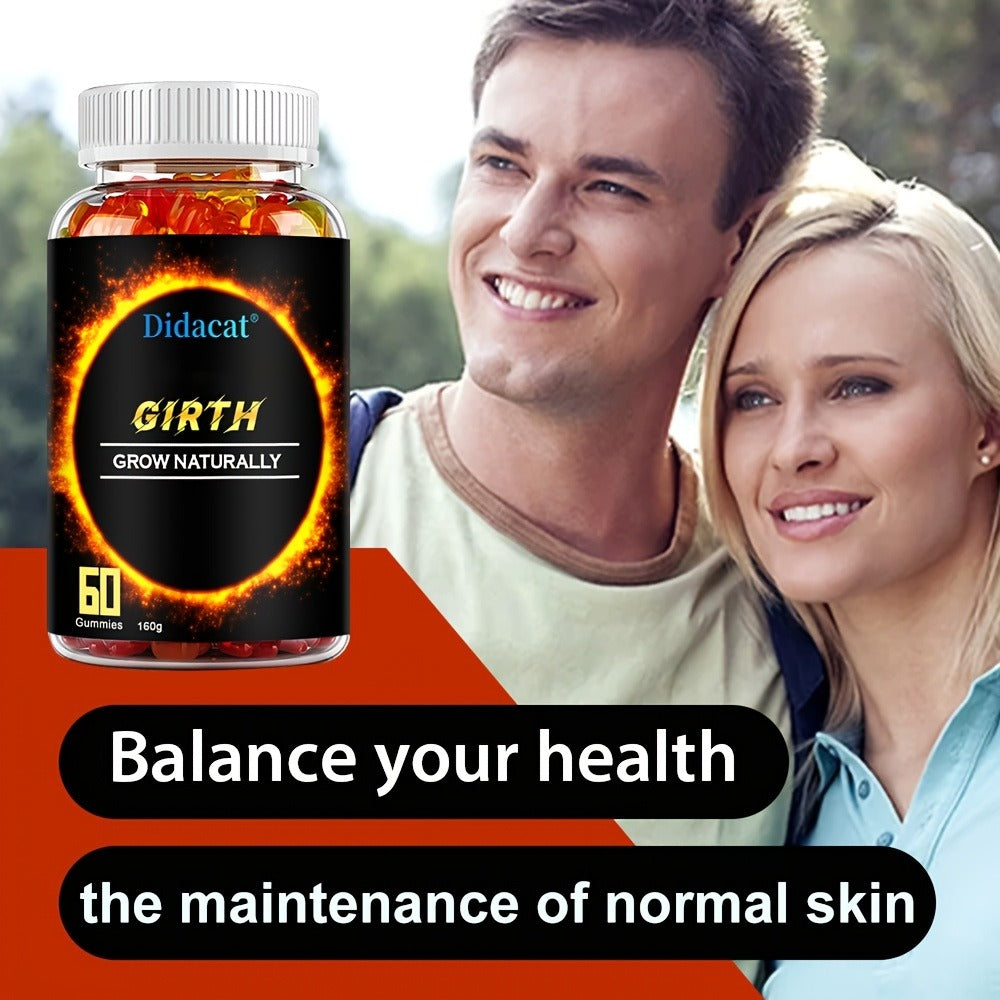 GIRTH Men's Performance Gummies with Ashwagandha for Bath Time, Home Spa and Personal Care — image 5