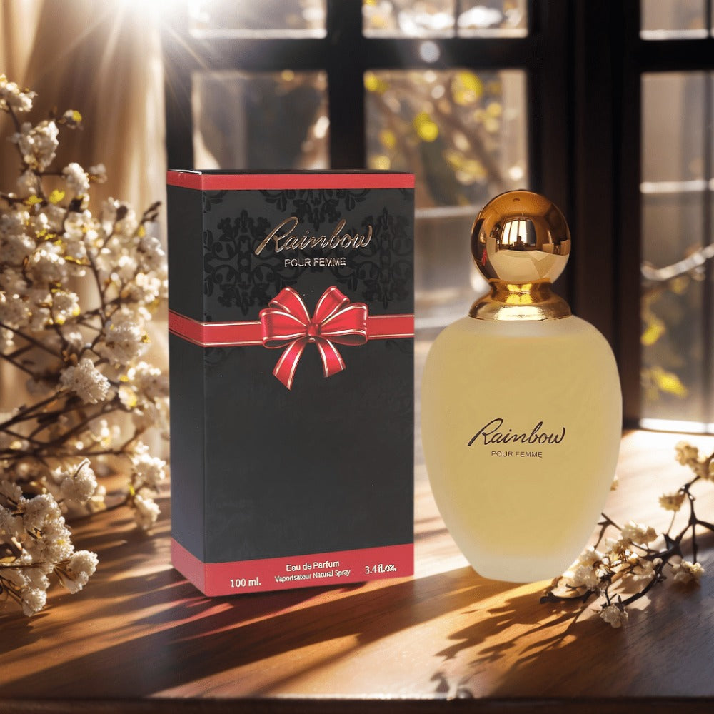 Lady Rainbow Eau de Parfum Spray, 100 ml Frosted Bottle with Gold-Tone Cap and Matching Red Box — image 2