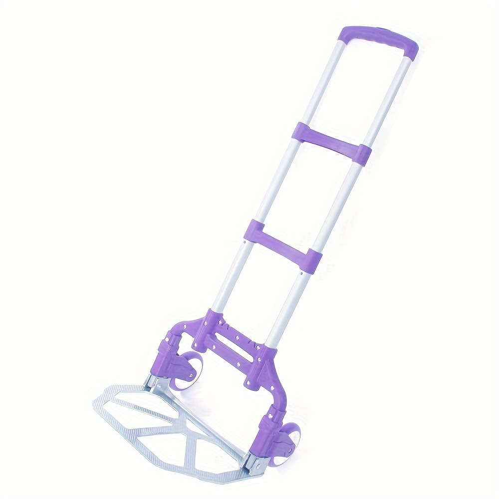 Folding Hand Truck Dolly Aluminum Collapsible Cart Portable Luggage Trolley 165 lbs Capacity — image 12