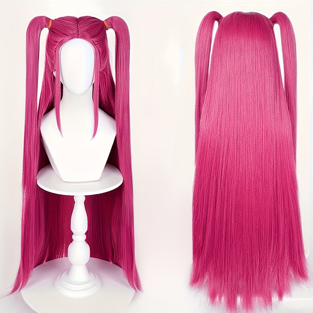 K-Pop Cosplay Wig Long Straight 30 Inch – Korean Idol Costume Hair for Halloween, Anime Convention & K-Drama Character Dress 