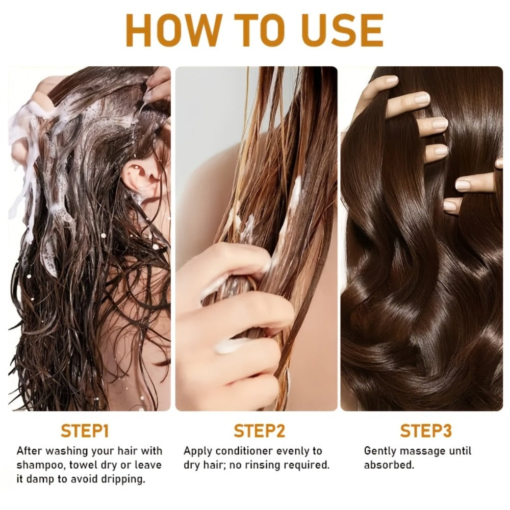 Deep Castor Oil Hair Conditioner 100ml Thickening Scalp Treatment for Bath Time, Home Spa and Personal Care — image 9