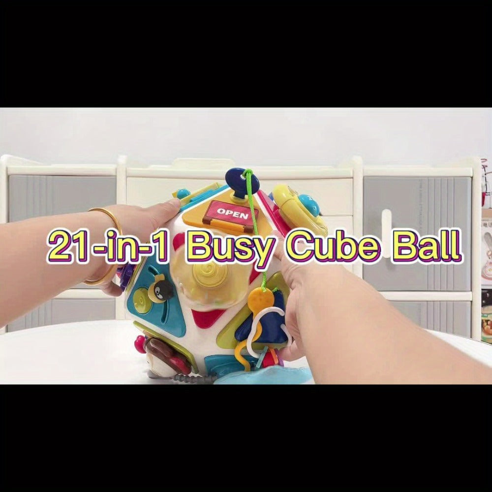 21-in-1 Toddler Busy Board Activity Cube, Early Educational Sensory Toy for Boys & Girls Ages 1-3 — image 10