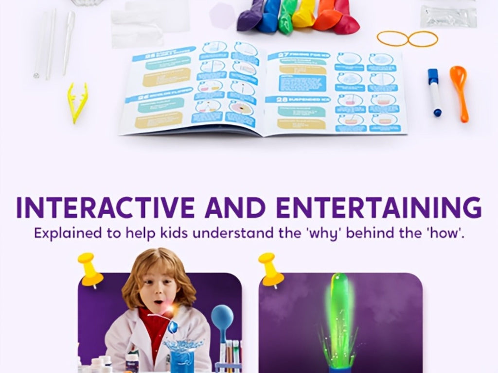 STEM Science Kit for Kids 50+ Experiments, Crystal Tree Growing Kit, Lava Lamp, Volcano Chemistry Set — image 13