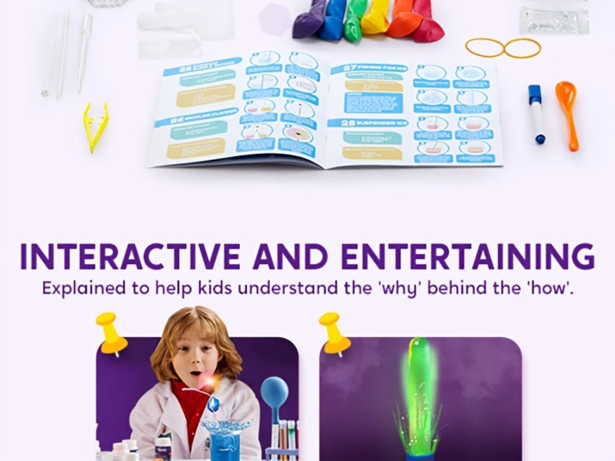 STEM Science Kit for Kids 50+ Experiments, Crystal Tree Growing Kit, Lava Lamp, Volcano Chemistry Set — image 13
