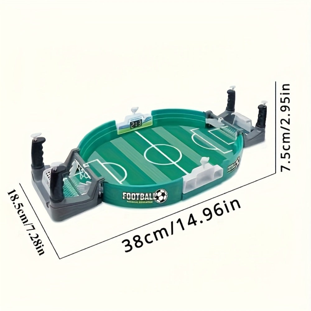 Table Football Game for Kids & Adults, 2-Player Tabletop Soccer Duel Board Game, Family Fun Indoor Game Night Gift for Boys G