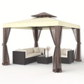 Gazebo Tent 10x10 FT Mosquito Netting Quick Setup Outdoor Canopy for Garden, Yard and Pest Management — image 1