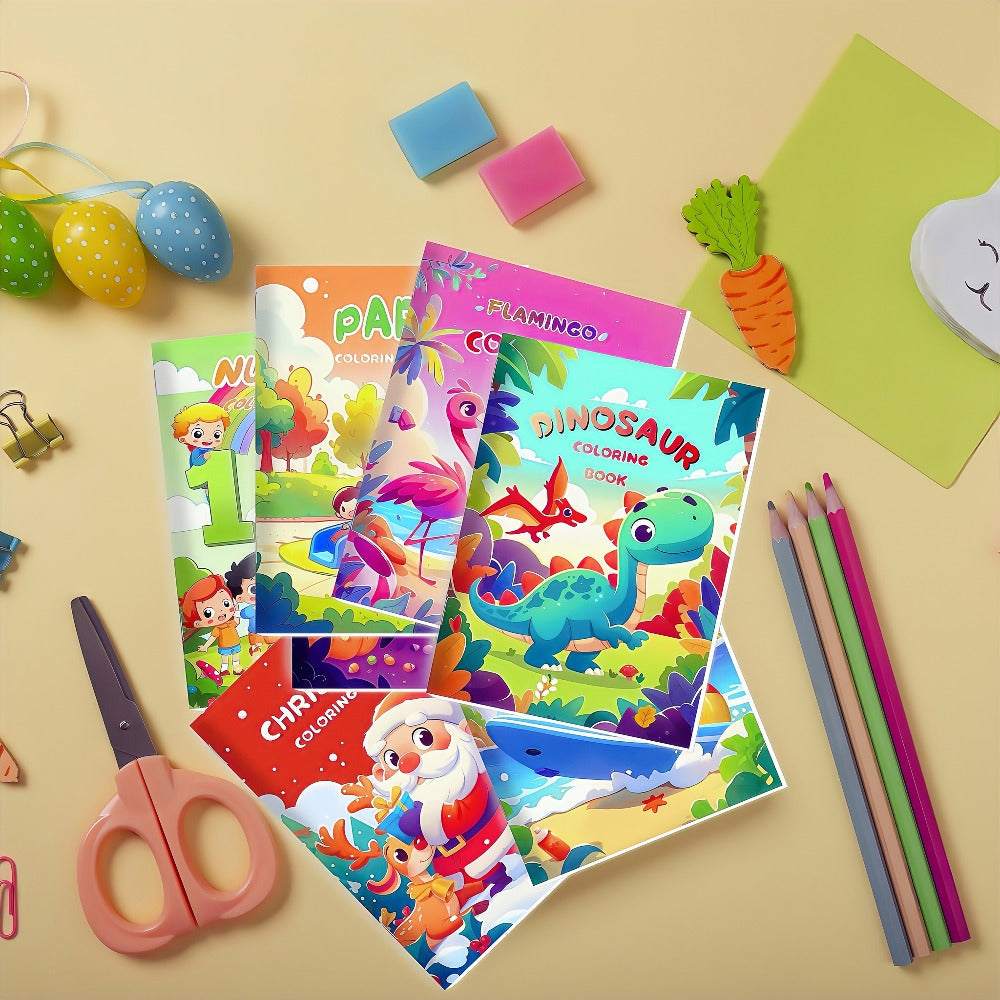 Bulk Coloring Books for Kids 24 Pack, Party Favors Goodie Bag Stuffers Ages 3+, Animals, Mermaid & Dinosaur Designs — image 3