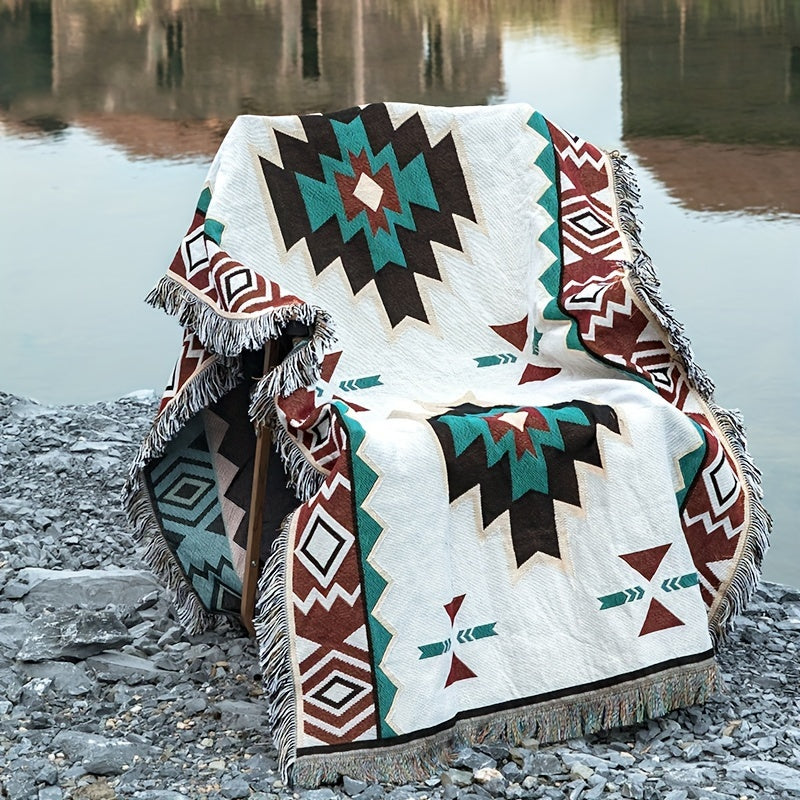 Picnic Blanket Bohemian | Camping Mat Tablecloth Sofa Blanket Indoor Outdoor Universal Carpet — image 14