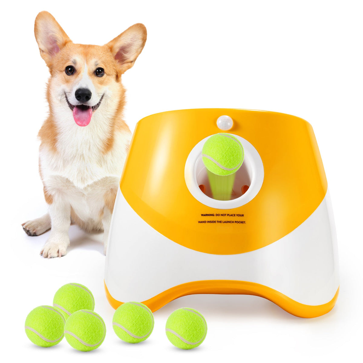 Durable Electric Interactive Throwing Training Dog Fetch Toy Thrower Machine Mini Tennis Automatic Dog Ball Launcher - V.I.P Digital Presence