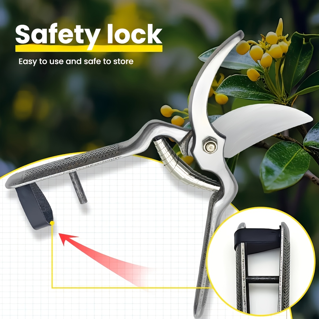 Bypass Pruning Shears with High-Carbon-Steel Label, Safety Lock and 21 x 5.5cm Pictured Size — image 5