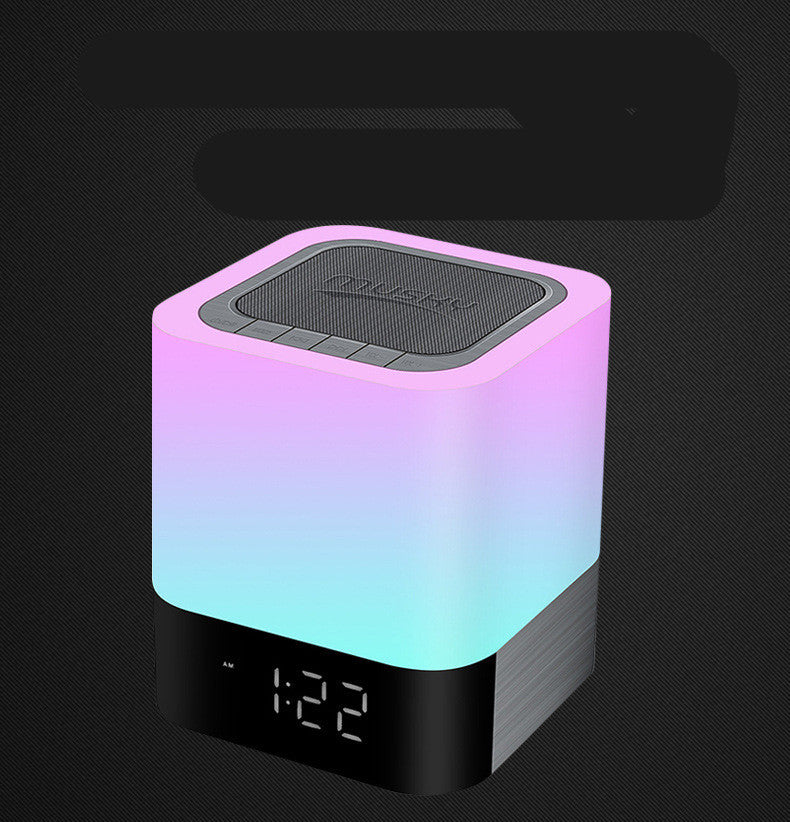 Bluetooth Speaker with LED Night Light - Alarm Clock & USB Charging