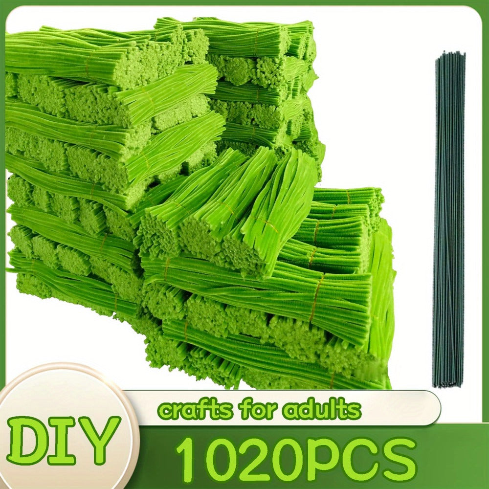 Pipe Cleaners 1020pcs Chenille Stems 20 Colors, Upgraded Thick Fuzzy Sticks with Patterned Rods for Kids Adults Teachers — im