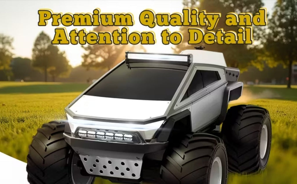 1:12 Scale RC Monster Truck 4WD, Remote Control Cybertruck & Pickup Truck with LED Lights & Sound Effects — image 13