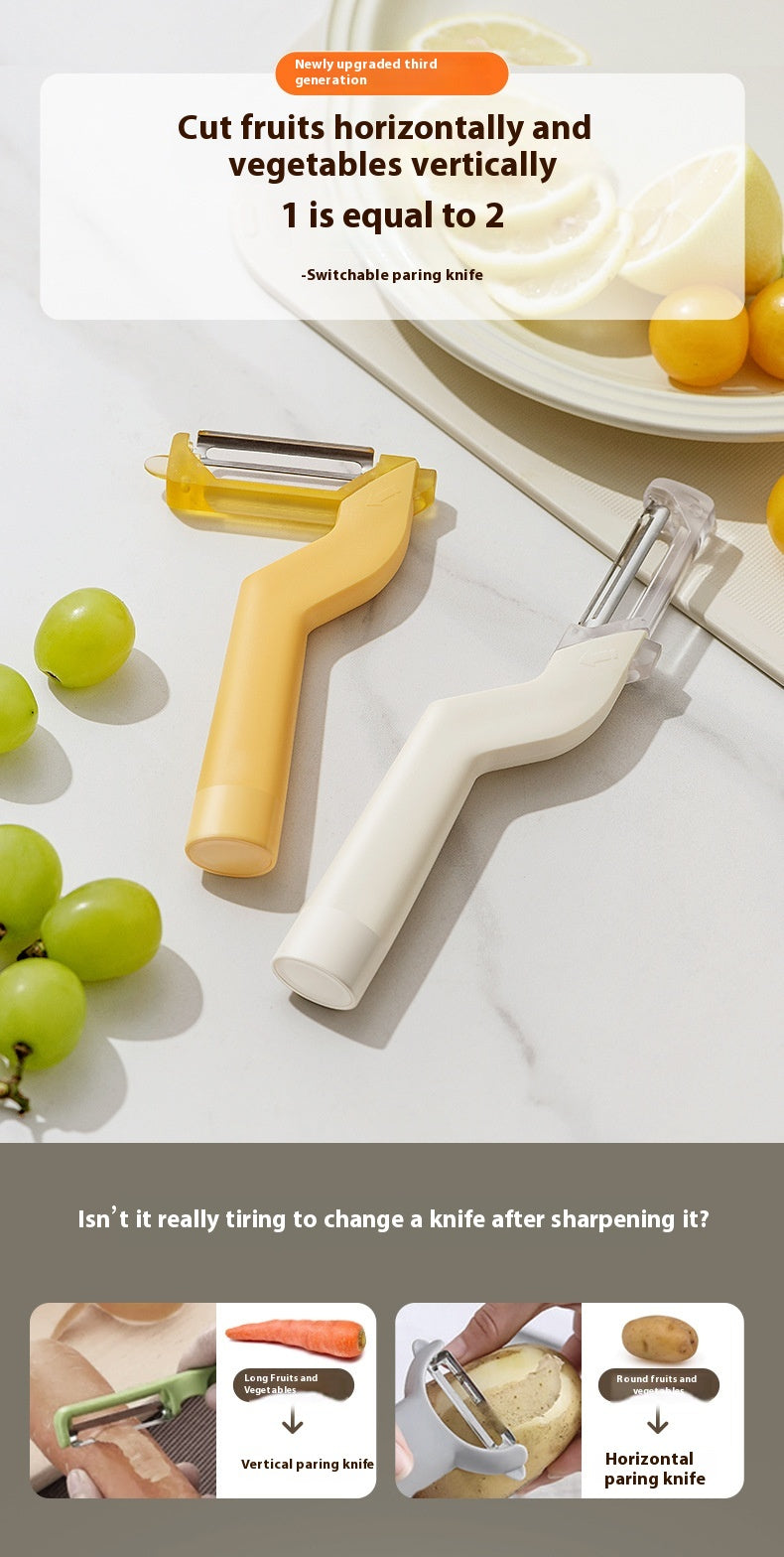 Fruit Peeling Knife Household Two-in-one Peeler