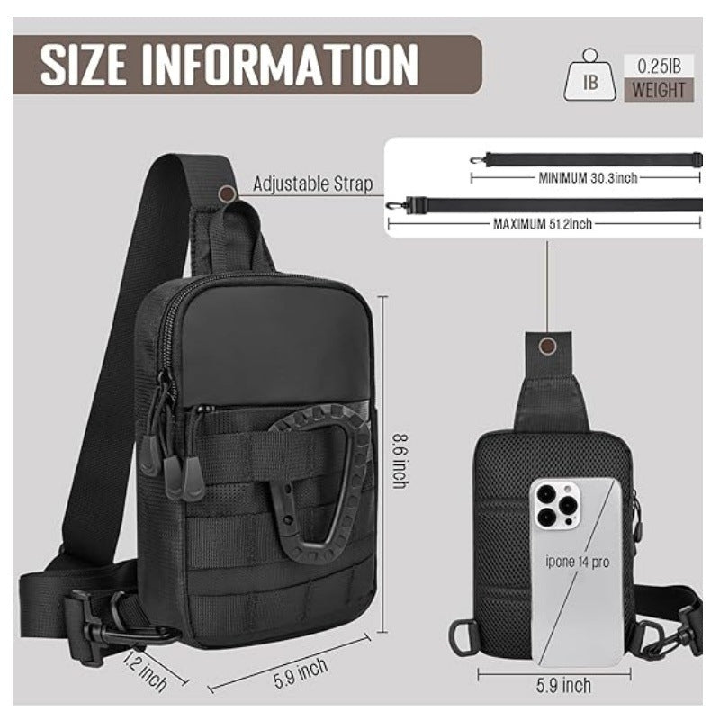 Mini Tactical Riding Sports Cross Body Shoulder Chest Bag